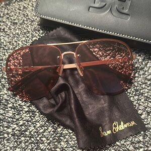 Sam Edelman DE Rose Gold Sunglasses NWOT